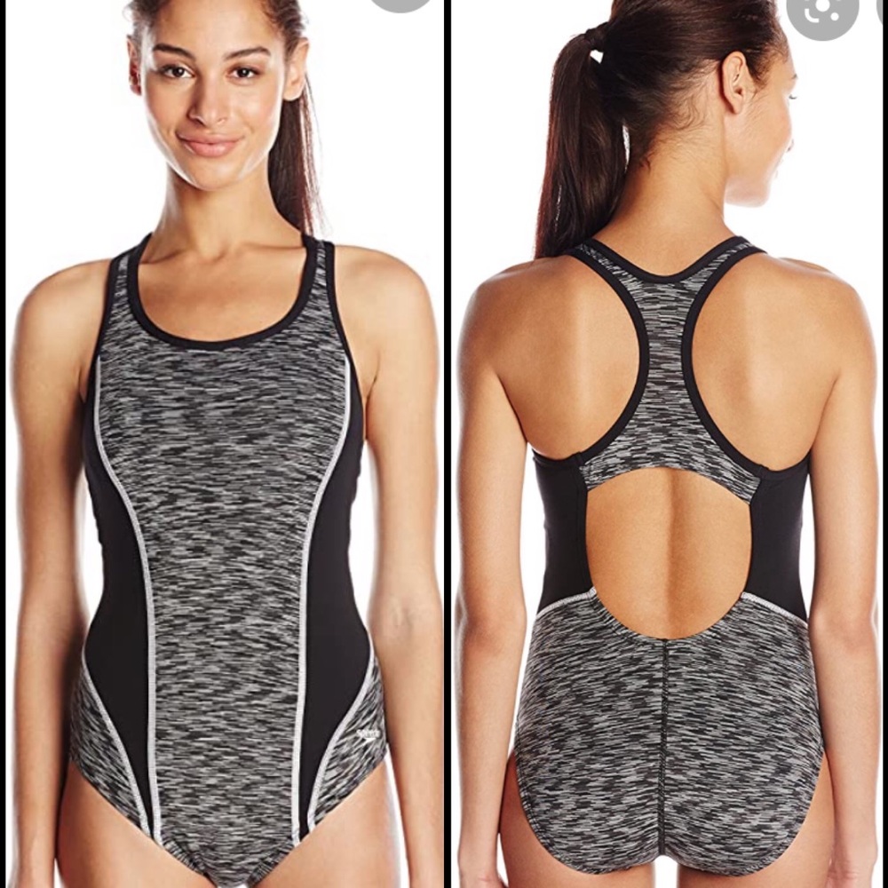 SPEEDO Space Dye One Piece Fitness Pro Swimsuit